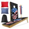 CornholeGamesUSA Professional Cornhole Set with Bags - Regulation Size Corn Hole Boards Game for Adults - Includes Score Tower and Carry Bag view 1