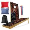 CornholeGamesUSA Professional Cornhole Set with Bags - Regulation Size Corn Hole Boards - Bean Bag Toss Game for Adults - Includes Score Tower and Carry Bag view 1