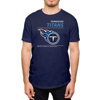 Hybrid Sports NFL - Tennessee Titans - Logo and Stats - Men's and Women's Short Sleeve T-Shirt - Size Medium - Tennessee Titans - Navy