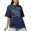 Hybrid Sports NFL - Tennessee Titans - Logo and Stats - Men's and Women's Short Sleeve T-Shirt - Size Medium - Tennessee Titans - Navy view 2