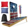CornholeGamesUSA Professional Cornhole Set with Bags - Regulation Size Corn Hole Boards Game for Adults - Includes Score Tower and Carry Bag view 1