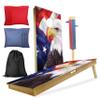 CornholeGamesUSA Professional Cornhole Set with Bags - Regulation Size Corn Hole Boards - Bean Bag Toss Game for Adults - Includes Score Tower and Carry Bag view 1