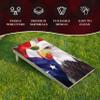 CornholeGamesUSA Professional Cornhole Set with Bags - Regulation Size Corn Hole Boards - Bean Bag Toss Game for Adults - Includes Score Tower and Carry Bag view 2