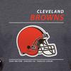 Hybrid Sports NFL - Cleveland Browns - Logo and Stats - Men's and Women's Short Sleeve T-Shirt - Size Large - Cleveland Browns - Heather Charcoal view 4