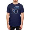 Hybrid Sports NFL - Tennessee Titans - Logo and Stats - Men's and Women's Short Sleeve T-Shirt - Size 2 X-Large - Tennessee Titans - Navy view 1
