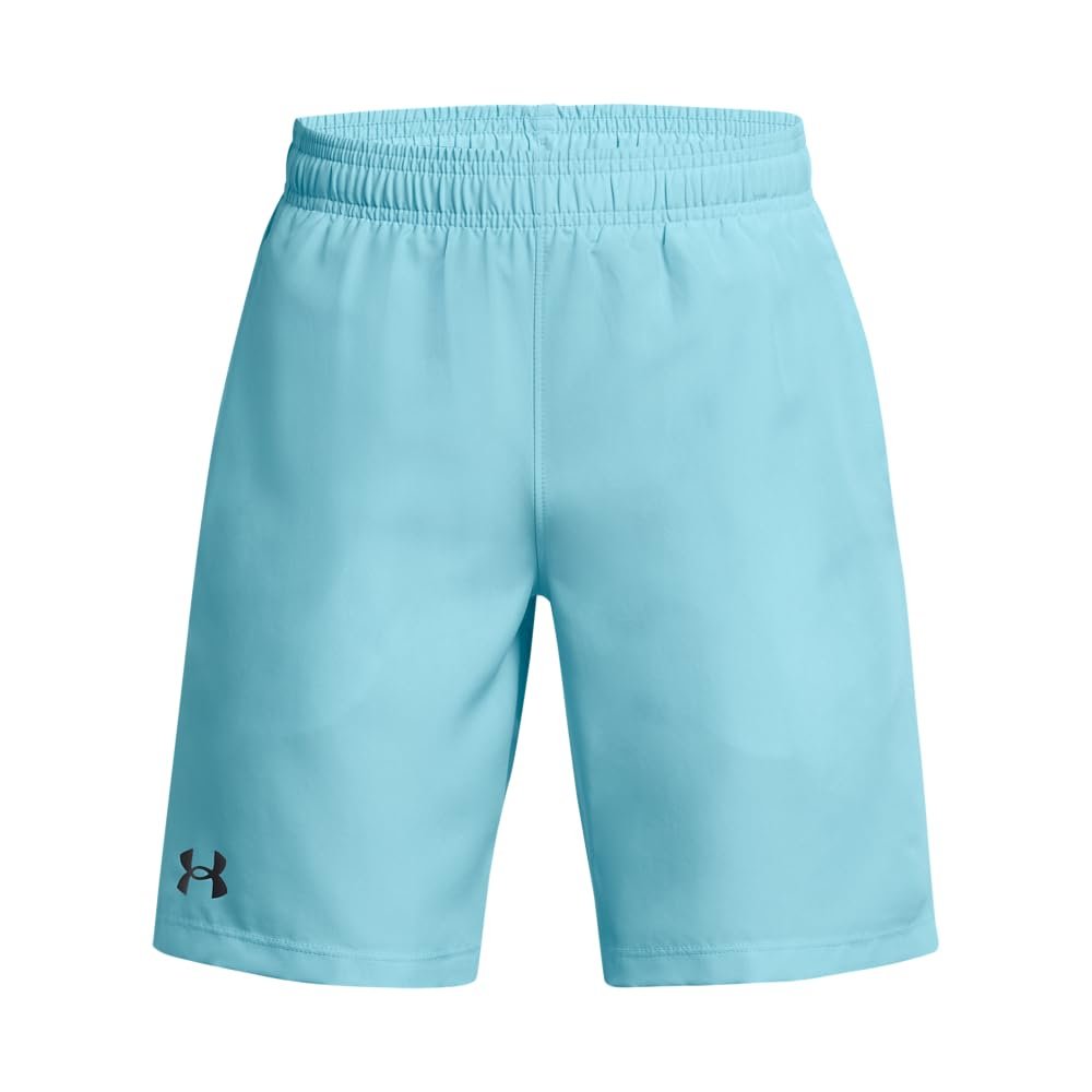 Under Armour Boys Performance Woven Shorts , (914) Sky Blue / / Black , Large