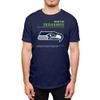 Hybrid Sports NFL - Seattle Seahawks - Logo and Stats - Men's and Women's Short Sleeve T-Shirt - Size 3 X-Large - Seattle Seahawks - Navy view 1