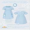 Little King NCAA Infant Girls Short Sleeve Striped Dress with Pockets-North Carolina-Carolina Blue -12 Months view 4