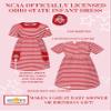 Little King NCAA Infant Girls Short Sleeve Striped Dress with Pockets-Ohio State-Red -18 Months view 4