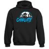 Xtreme Apparrel Charlotte Soccer Skyline Men's Fan Hoodie Sweatshirt (Black Hoodie, 2XL) view 1