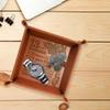 13 Years Anniversary Engraved Leather Tray, Traditional Lace Anniversary, 13 Years Together as Husband and Wife, Boyfriend and Girfriend. Couples Gifts. view 4
