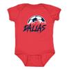 Dallas Skyline Kid's Bodysuit for Soccer Fans (Red, 24M) view 1