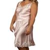 Shadowline Womens Rochelle Satin Adjustable Strap Camisole-Blush-2X view 2