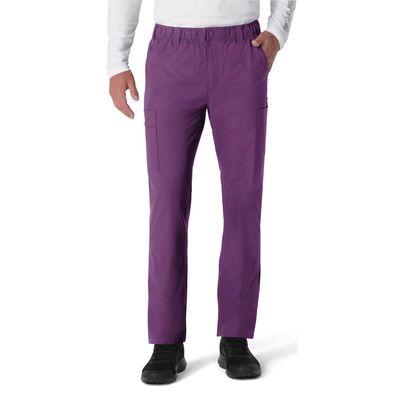 Carhartt Men's Straight Leg Cargo Scrub Pant - Eggplant, 3X Short