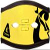 Cressi Pony Tail Neo Mask Strap Cover, Yellow/Black view 1
