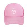 Wikjxiz But Daddy I Love Him Hat Mesh Baseball Cap Sports Running Pink Trucker Hat for Men Women Adjustable view 1