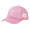 Wikjxiz But Daddy I Love Him Hat Mesh Baseball Cap Sports Running Pink Trucker Hat for Men Women Adjustable view 2
