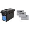Sheffield 12629 Field Box, Ammo Storage Can and Water Resistant Can, Bullet Case | Otis Technology Microfiber Gun Cloth - 3 Pack view 1