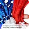 4PCS Thickening Heavy Duty Mini Small Basketball Net Replacement, Nightlight Basketball Net with Basketball Silicone Bracelets view 2
