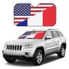 America France Friendship Flag Foldable Car Windshield Sunshade Blocks Heat and Sun Glare Uv Rays view 3
