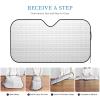 America Kazakhstan Friendship Flag Foldable Car Windshield Sunshade Blocks Heat and Sun Glare Uv Rays view 4
