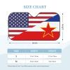 America Yugoslavia Friendship Flag Foldable Car Windshield Sunshade Blocks Heat and Sun Glare Uv Rays view 2
