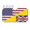America Niue Friendship Flag Foldable Car Windshield Sunshade Blocks Heat and Sun Glare Uv Rays view 1