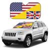 America Niue Friendship Flag Foldable Car Windshield Sunshade Blocks Heat and Sun Glare Uv Rays view 3