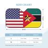 America Mozambique Friendship Flag Foldable Car Windshield Sunshade Blocks Heat and Sun Glare Uv Rays view 2