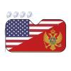 America Montenegro Friendship Flag Foldable Car Windshield Sunshade Blocks Heat and Sun Glare Uv Rays view 1