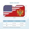 America Montenegro Friendship Flag Foldable Car Windshield Sunshade Blocks Heat and Sun Glare Uv Rays view 2
