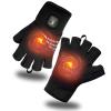 Kivdes Heated Gloves Fingerless for Women Man Rechargeable Electric Touchscreen Wearable Cold Winter Work Arthritis Pain Relief Hand Warmers Hot Compress Reusable (M) view 1