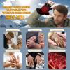 Kivdes Heated Gloves Fingerless for Women Man Rechargeable Electric Touchscreen Wearable Cold Winter Work Arthritis Pain Relief Hand Warmers Hot Compress Reusable (M) view 3