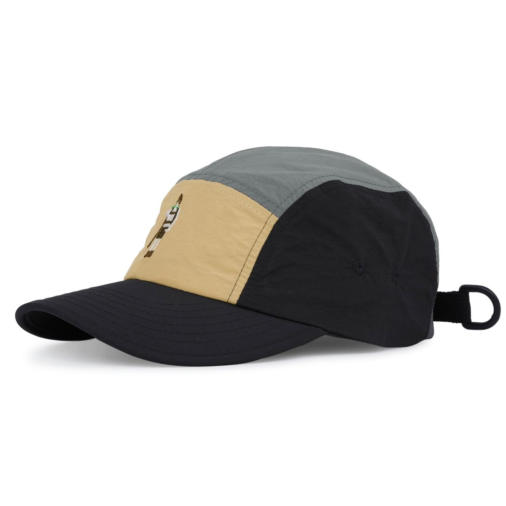 Clakllie Men's 5 Panel Hats Quick Dry Trucker Dad Hat Classic Cooling Baseball Caps UV Protection Outdoor Sports Hats,DOTB1-Black
