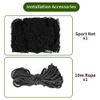 NQB Baseball Softball Backstop Nets - 10x10FT Heavy Duty Sports Nets, Sports Netting Barrier with 33FT Rope, Sport Nets for Baseball Basketball Soccer Lacrosse Hockey view 4