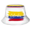 Cute Columbia Flag Bucket Hats Reversible Fisherman Cap Packable Sun Hat for Women Men view 1