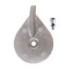 Boat Motor 822157T2 822157C2 Trim Tab Anode for Mercury Mariner Force 25HP 30HP 35HP 40HP 45HP 50HP 2/4 Stroke R.P 3.5" Outboard Engine, Zinc Alloy view 4
