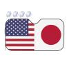 America Japan Friendship Flag Foldable Car Windshield Sunshade Blocks Heat and Sun Glare Uv Rays view 1