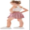 2 Pack Girls Athletic Flowy Shorts with Pockets Butterfly Running Active Workout Sports Elastic Waist Skorts for Kids 7-8Y Beige Pink view 4