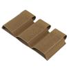 Elastic Triple Magazine Pouch Kangaroo Mag Holster 5.56/ M4/M16 Magazines Holder Pocket with with Quick Release Insert Cip Set (TAN) view 4