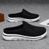 LLTMALL Men's Backless Mesh Walking Mules Shoes Comfort Slip on Garden Clog Slippers Black 9.5 view 3