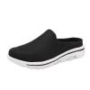 LLTMALL Men's Backless Mesh Walking Mules Shoes Comfort Slip on Garden Clog Slippers Black 9.5 view 4