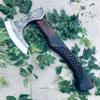 22" Viking Axe, Norse Axe || Real Dane Axe, Tomahawk Viking Ax, Hatchet Beared Camping Axe Viking Gift for Him Prop Tool view 3