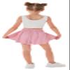 2 Pack Girls Athletic Flowy Shorts with Pockets Butterfly Running Active Workout Sports Elastic Waist Skorts for Kids 9-10Y Baby Pink Deep Rose Red view 4