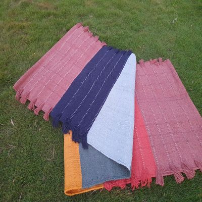 Jaipur art & Rugs Organic Cotton Yoga Mat - Eco-Friendly Hand-Woven Rug - Non Slip & Thick (24x72x5mm) for Everyday Fitness at Home - Comfortable Extra-Long (Multi-7)