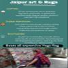 Jaipur art & Rugs Cotton Yoga Mat - Eco-Friendly Hand-Woven Rug - Non Slip & Thick (24x72x5mm) for Everyday Fitness at Home - Comfortable Extra-Long (Multicolor 5) view 2