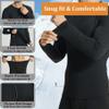 LNFINTDO Thermal Underwear for Men Long Johns Fleece Lined Long Underwear Winter Warm BaseLayer Top Pants for Cold Weather Black view 4