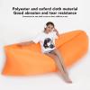 HEITIGN Portable Inflatable Couch Inflatable Lounger Air Sofa Portable Foldable Comfortable Inflatable Couch with Storage Bag for Outdoor Camping Black (Orange) view 4