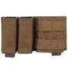 Double 9mm MOLLE Magazine Pouch 5.56 Mag Pouch Set with Quick Release Insert Clip for Tactical Vest (tan) view 1