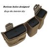 Double 9mm MOLLE Magazine Pouch 5.56 Mag Pouch Set with Quick Release Insert Clip for Tactical Vest (tan) view 4